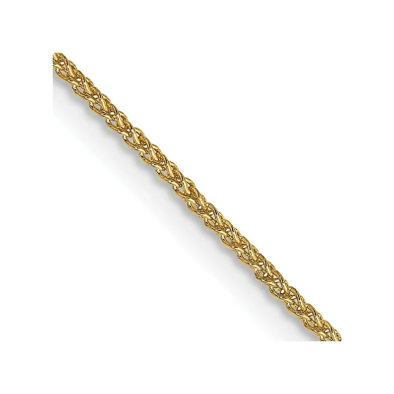 dainty branch chain bracelet-dainty branch chain bracelet-Inlaid cuff bracelet-Curata 14k Yellow Gold Spring Ring 1.1mm Solid Polished Spiga Chain Bracelet