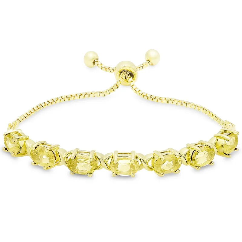 bold topaz summit apex bracelet-bold topaz summit apex bracelet-Aged finish bracelet-Dolce Giavonna Gold Overlay Oval Citrine XO Link Adjustable Slider Bracelet