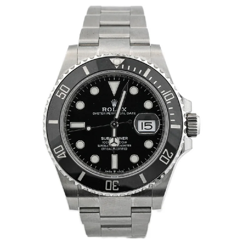 adjustable peak ridge necklace-Branch vein necklace-Rolex Submariner 41mm Black Dial Watch Ref# 126610LN