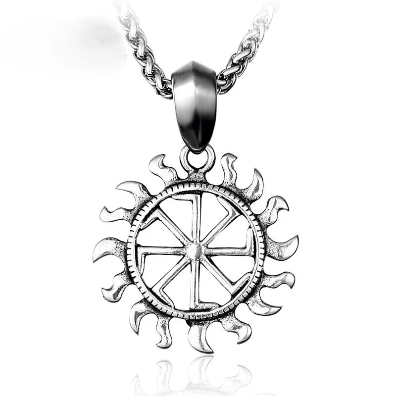 Men's Punk Hollow Sun Necklace