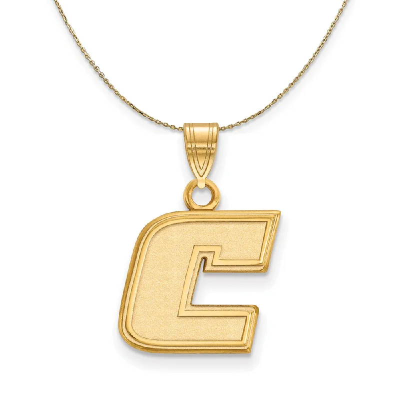 14k Yellow Gold U. of Tenn at Chattanooga Small Initial C Necklace