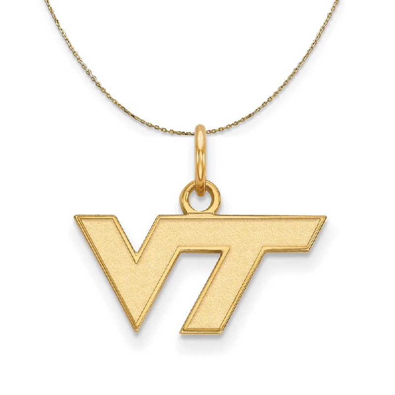 14k Yellow Gold Virginia Tech X-Small Necklace