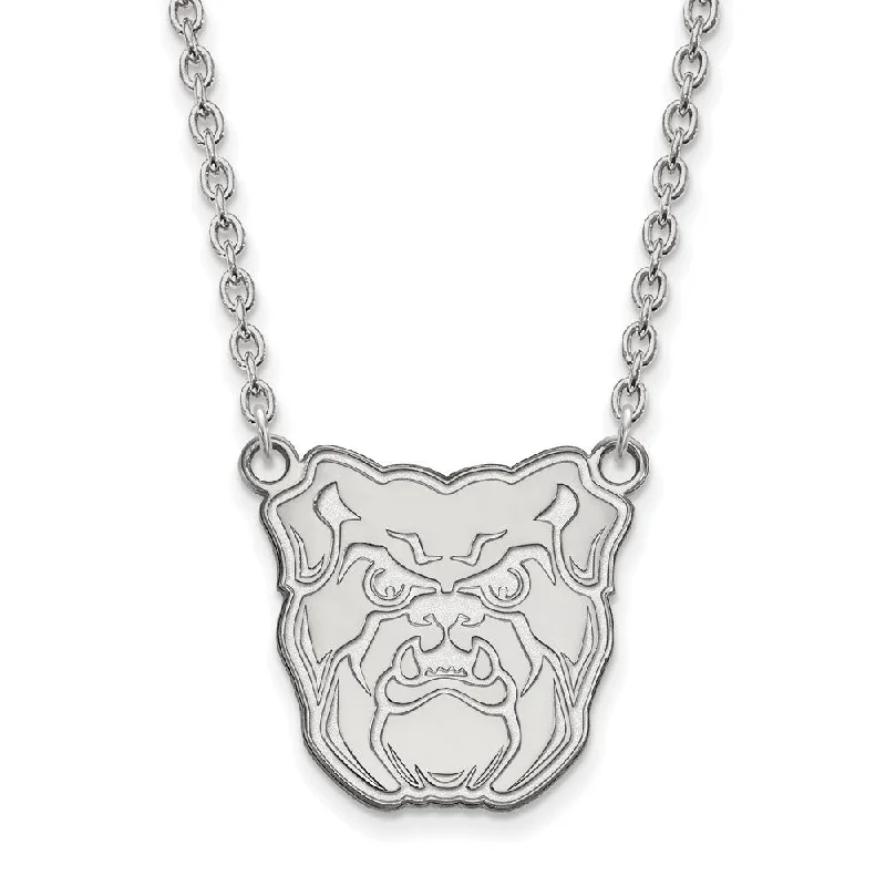 Sterling Silver Butler U Large Mascot Pendant Necklace