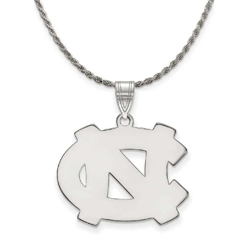 Sterling Silver North Carolina Large 'NC' Necklace