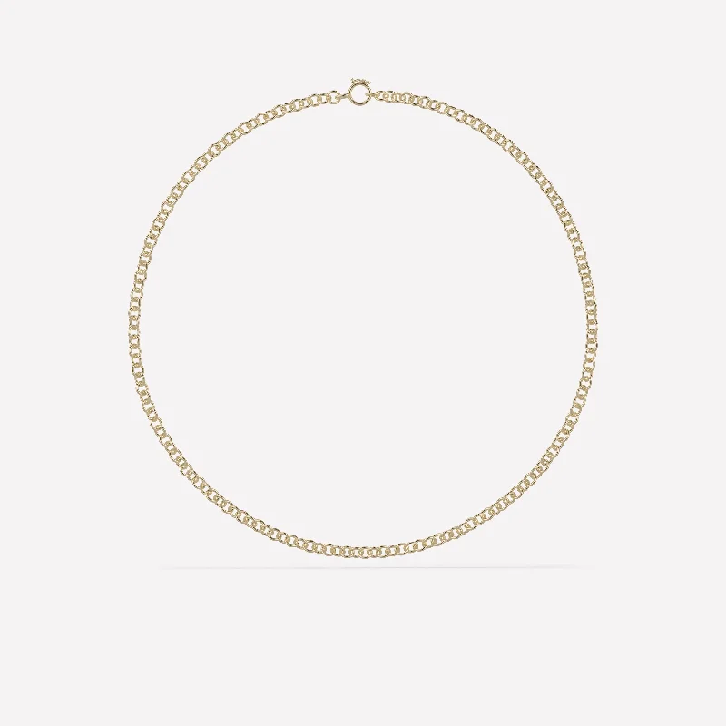 modern arched chain necklace-Shale shard necklace-Orbit Chain Necklace