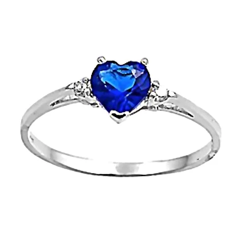 modern layered turquoise ring-Corded stripe ring-Jacinda: 0.81c Heart Cut Created Sapphire & CZ Promise Friendship Ring