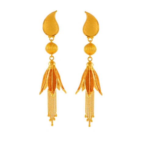 artisan-crafted silver earrings-Faint color earrings-Stunning 22k Gold Jewellery Set Adorned With A Woman Outline