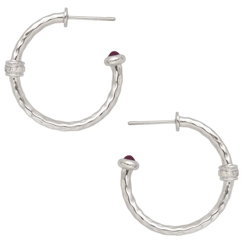 Earrings- Ruby and Diamond