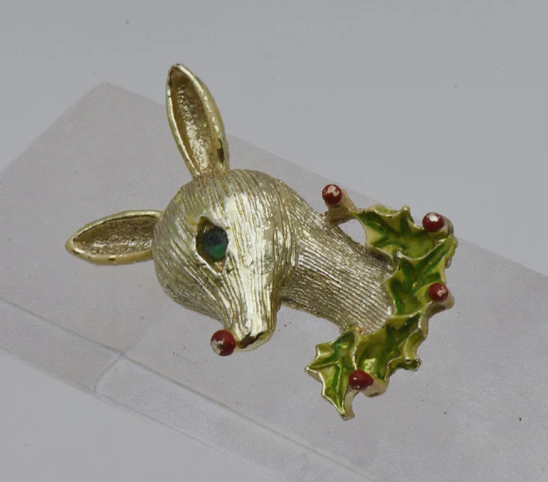 Gerry's - Vintage Rudolph the Red Nosed Reindeer Brooch