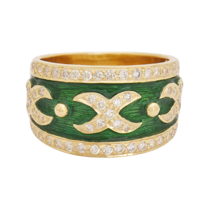 Ring- Diamond (Enamel)