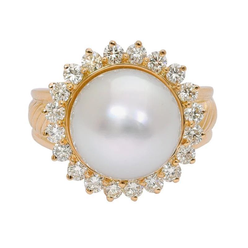 Ring- South Sea.S. Pearl and Diamond