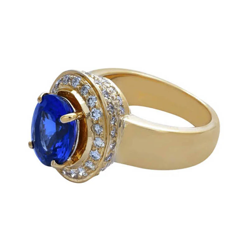 Ring- Tanzanite and Diamond