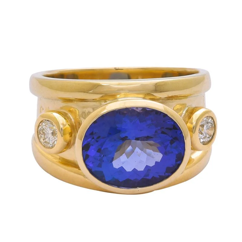 Ring- Tanzanite and Diamond